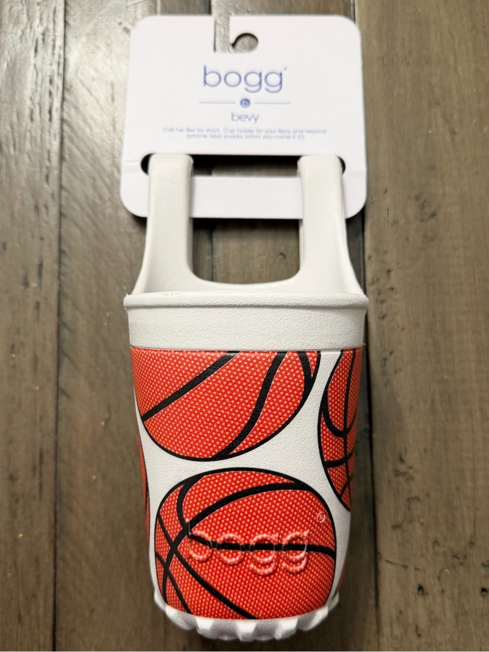 NWT BOGG BAG Bevy Cup Holder Basketball Print Sports Mom Game Day